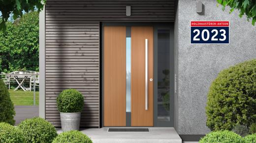 Poster Haustür PaXentree Holz Aktion 2022
